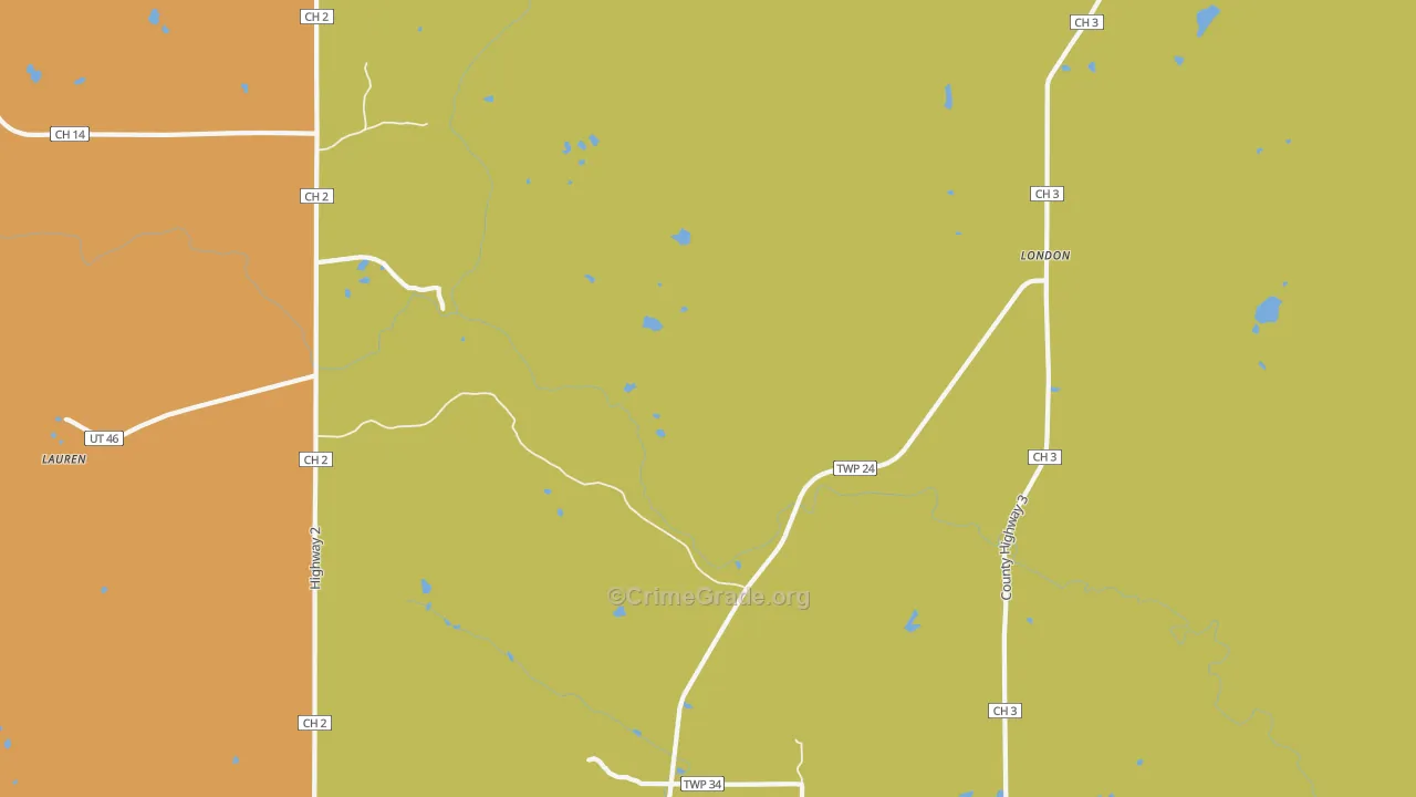 Whyte, MN Map of Murder Rates