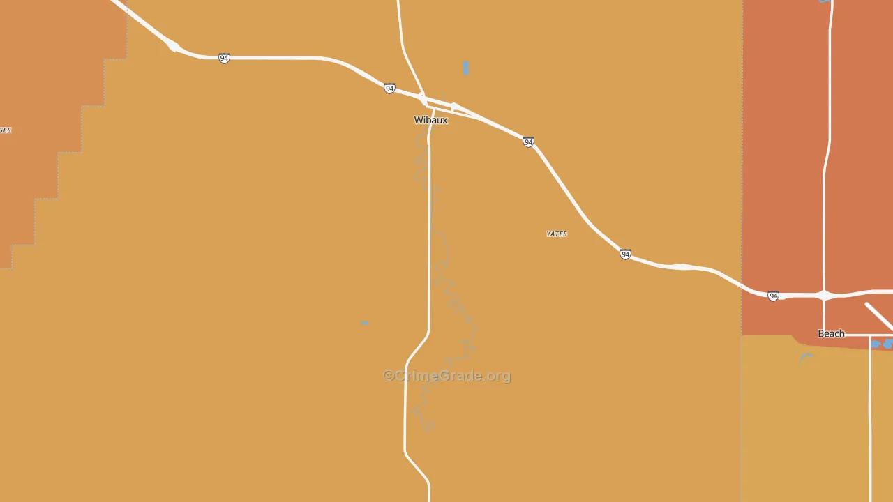 Wibaux, MT Map of Murder Rates
