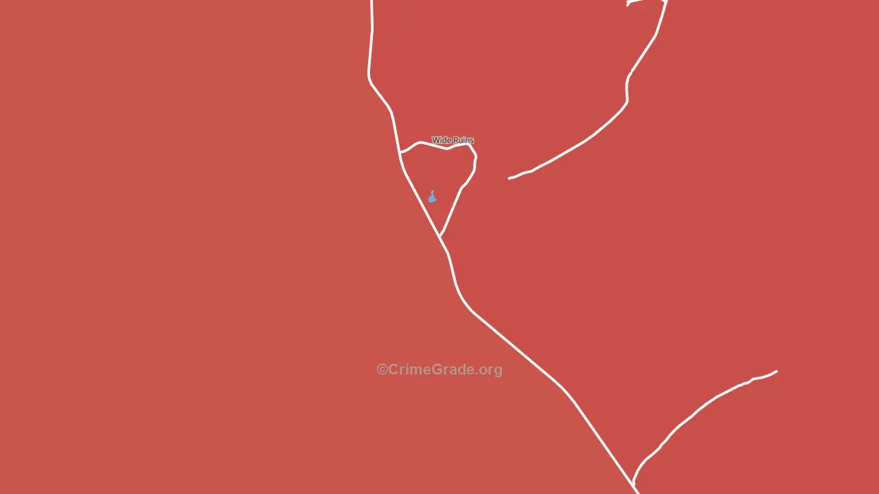 Wide Ruins, AZ Map of Murder Rates