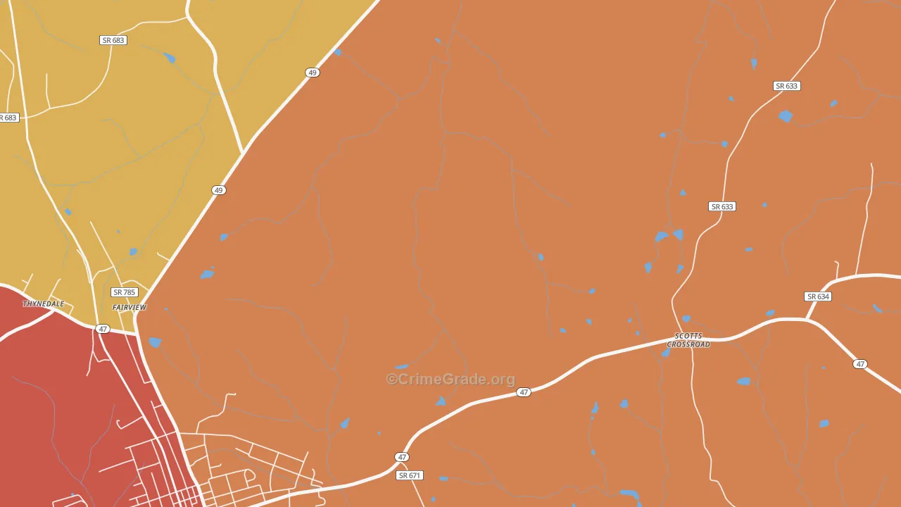 Wightman, VA Map of Murder Rates