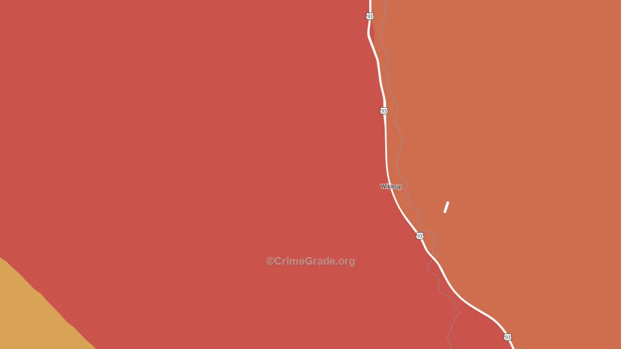 Wikieup, AZ Map of Murder Rates