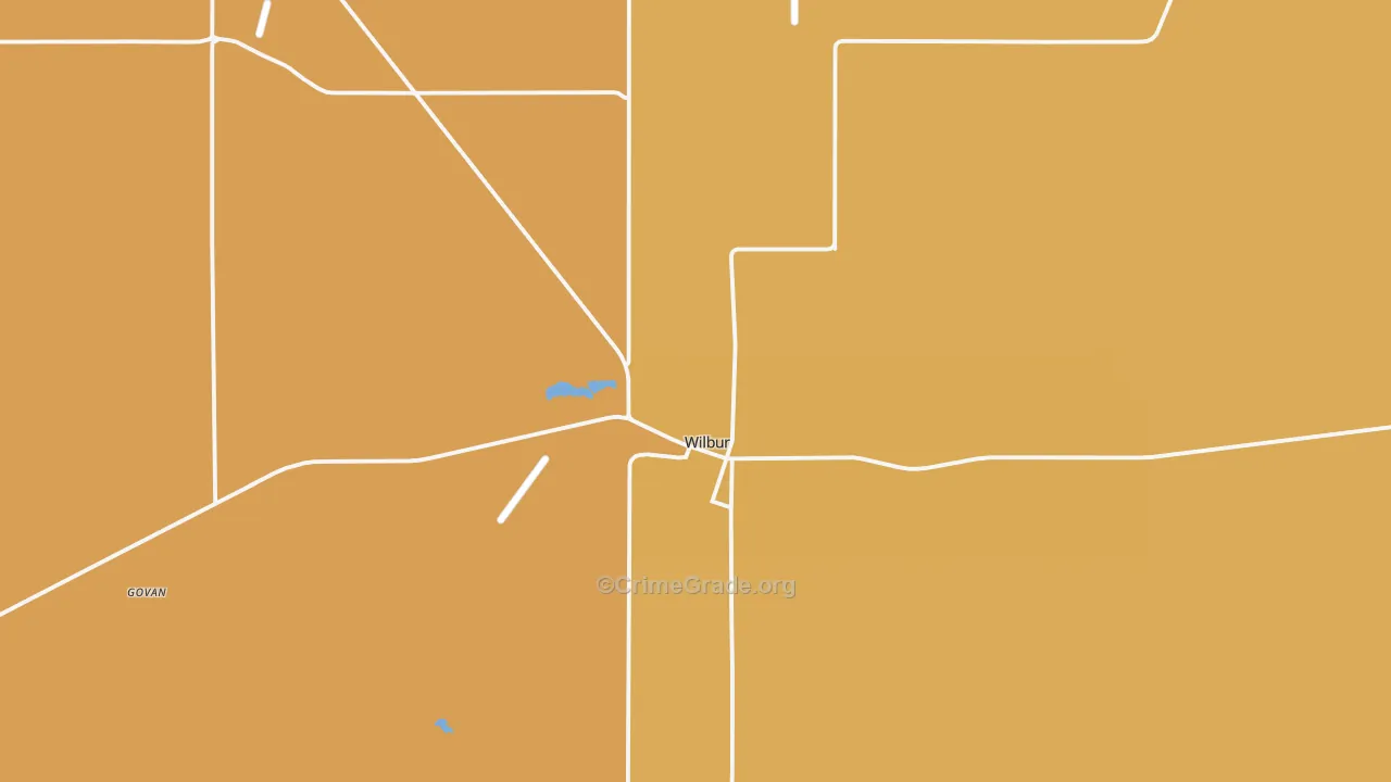 Wilbur, WA Map of Murder Rates