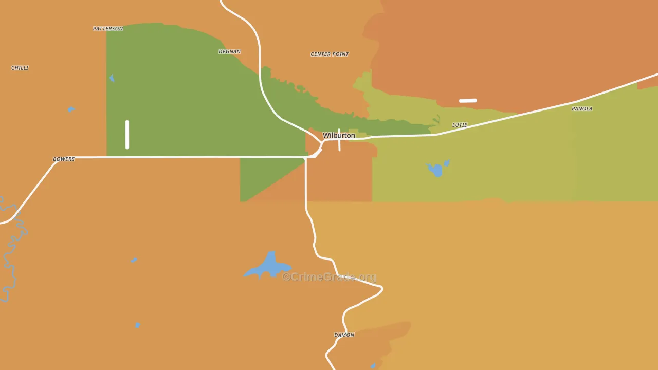 Wilburton, OK Map of Murder Rates