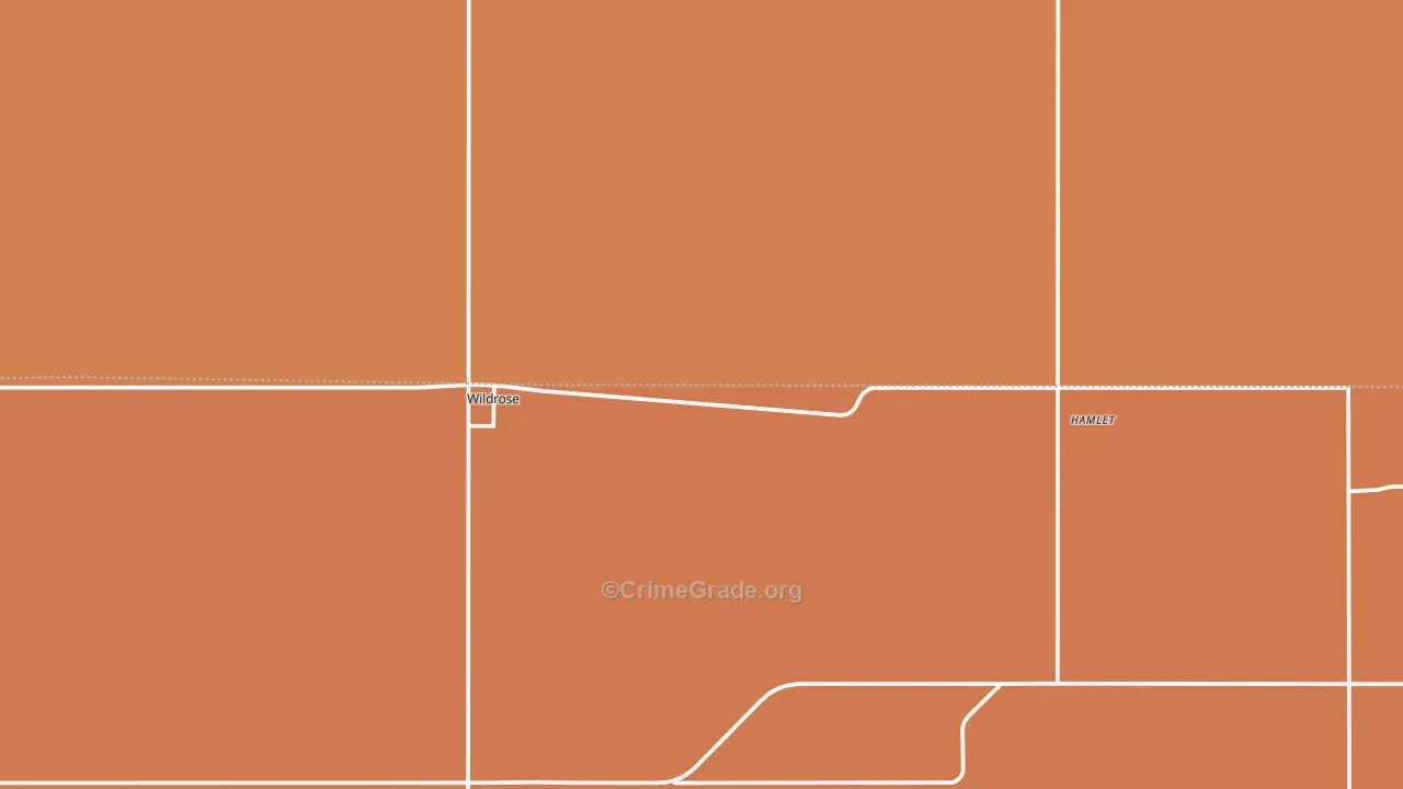 Wildrose, ND Map of Murder Rates