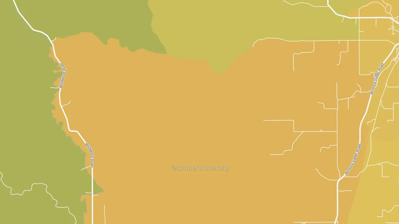 Wildwood, WA Map of Murder Rates