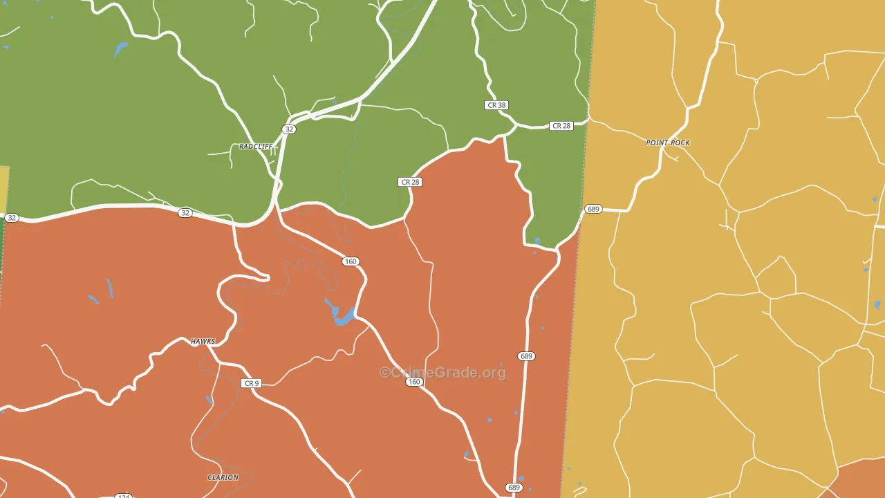 Wilkesville, OH Map of Murder Rates