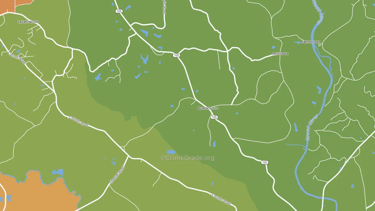 Wilkinsville, SC Map of Murder Rates