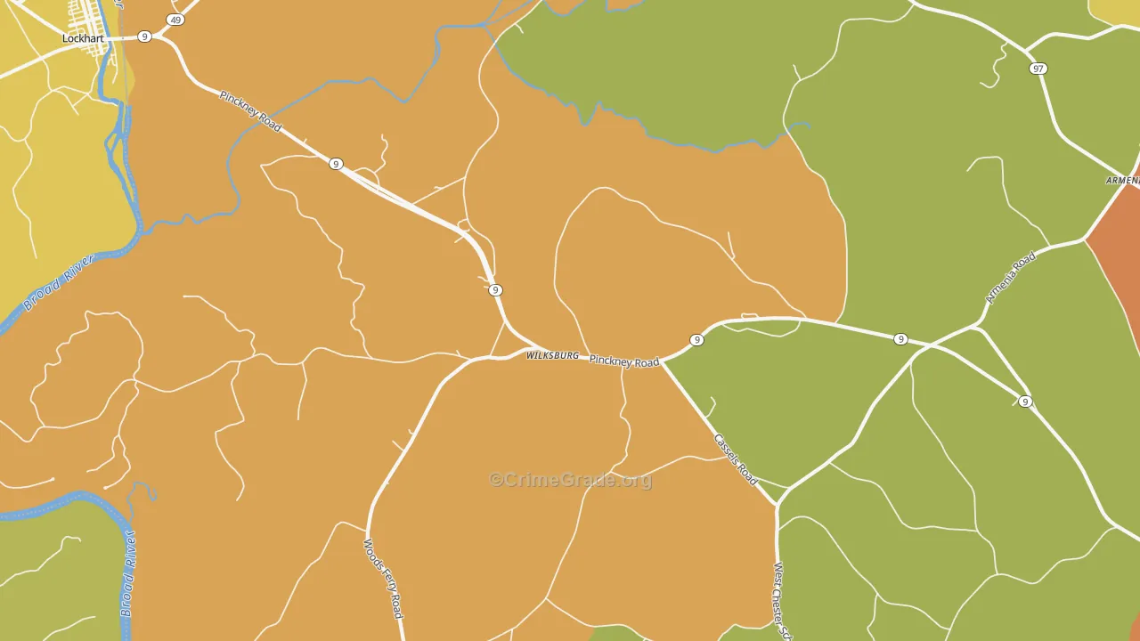 Wilksburg, SC Map of Murder Rates