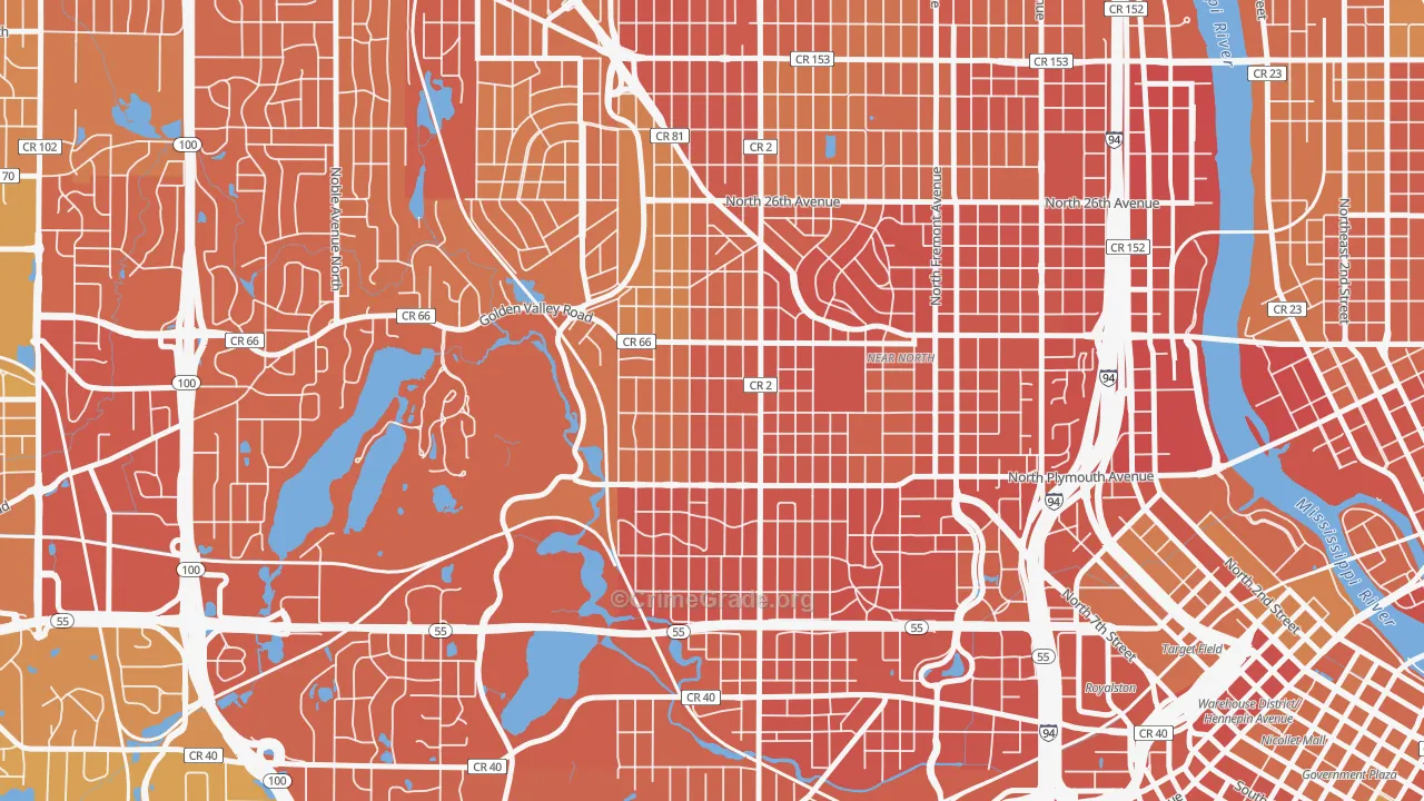 Willard-Hay, Minneapolis, MN Map of Murder Rates