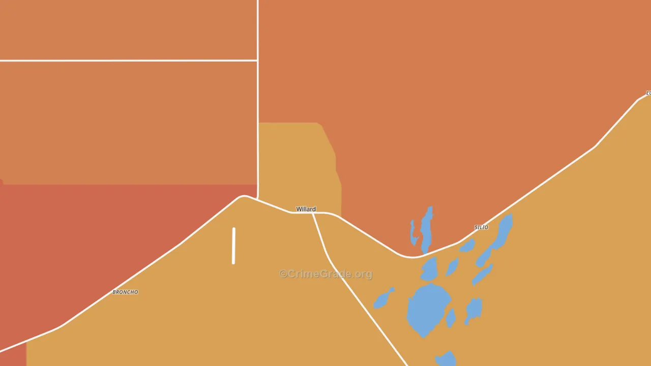 Willard, NM Map of Murder Rates