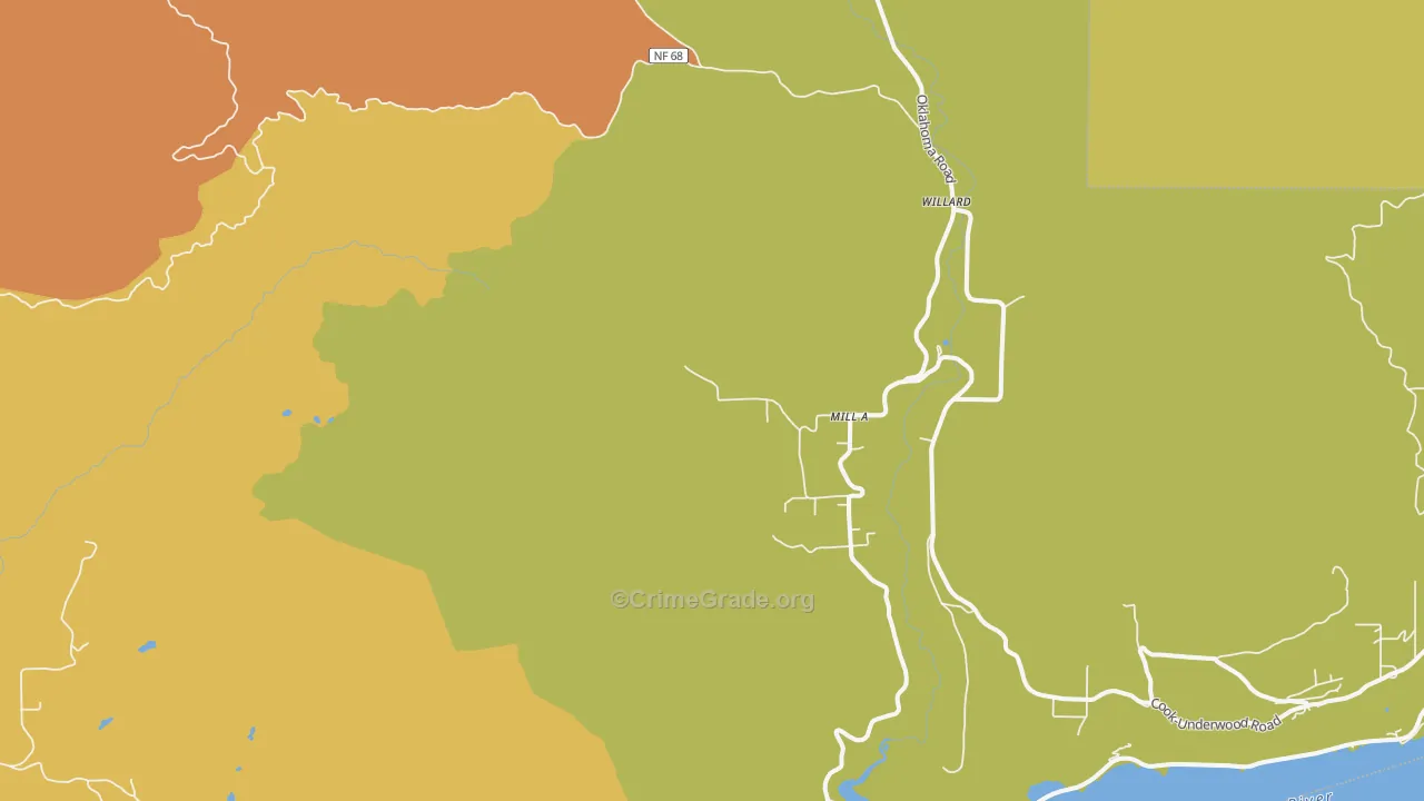 Willard, WA Map of Murder Rates
