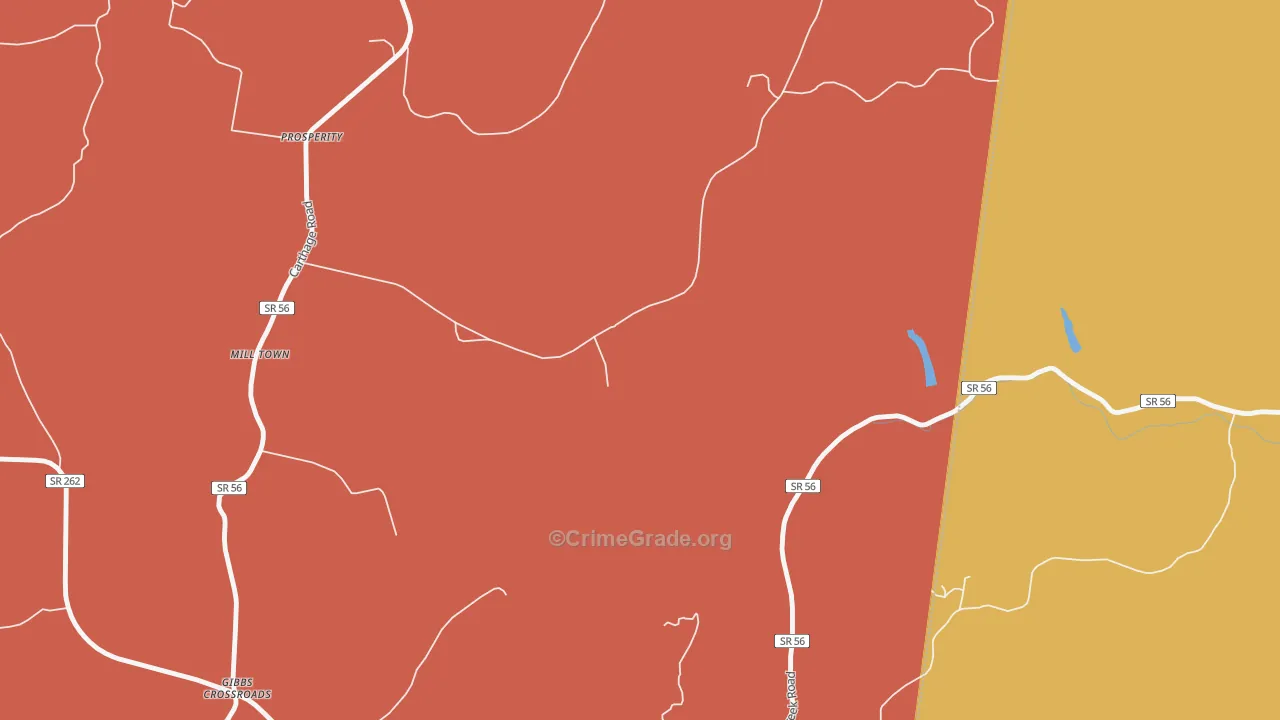 Willette, TN Map of Murder Rates