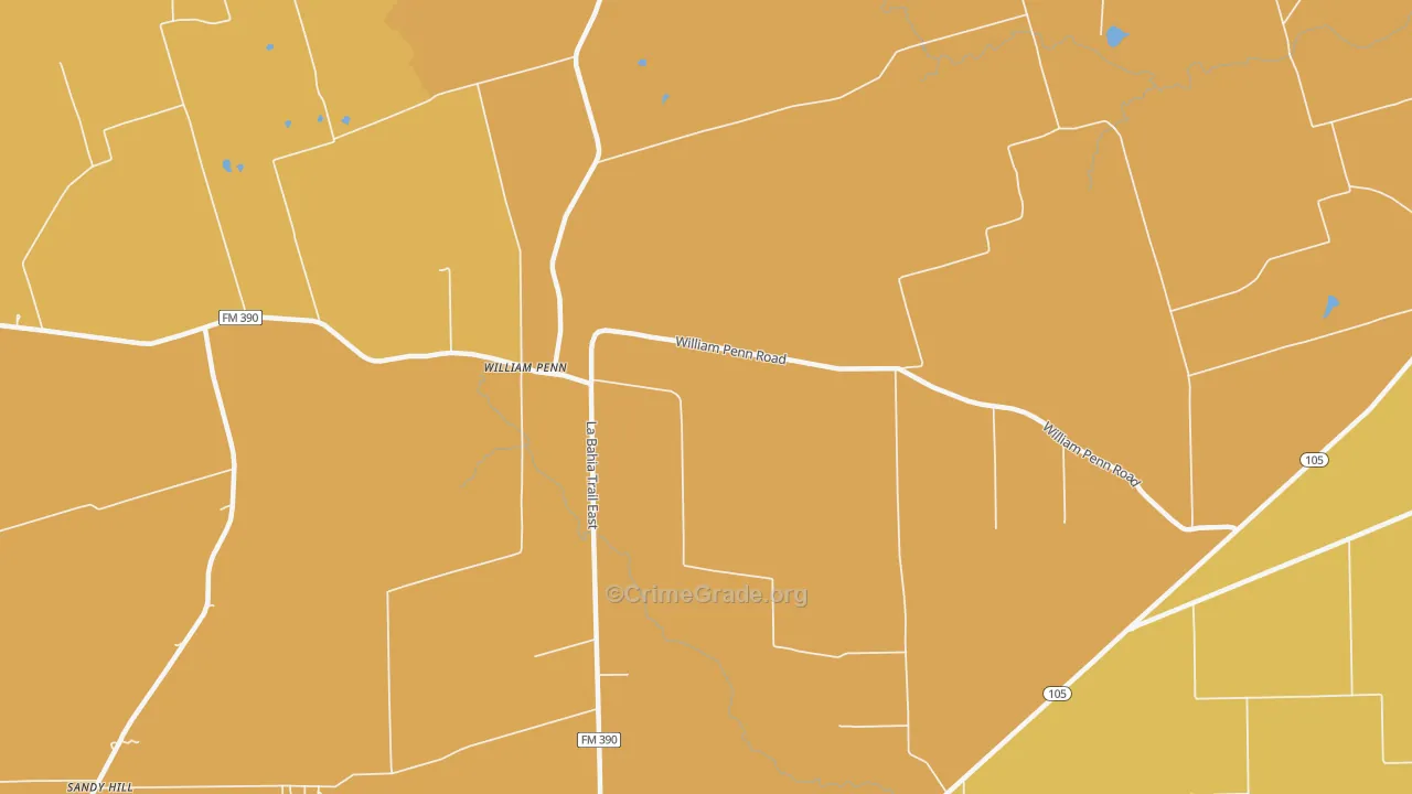 William Penn, TX Map of Murder Rates