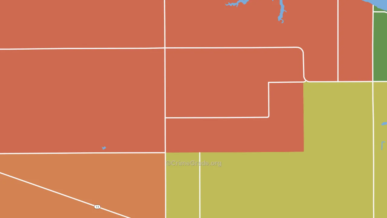 Williams, MN Map of Murder Rates