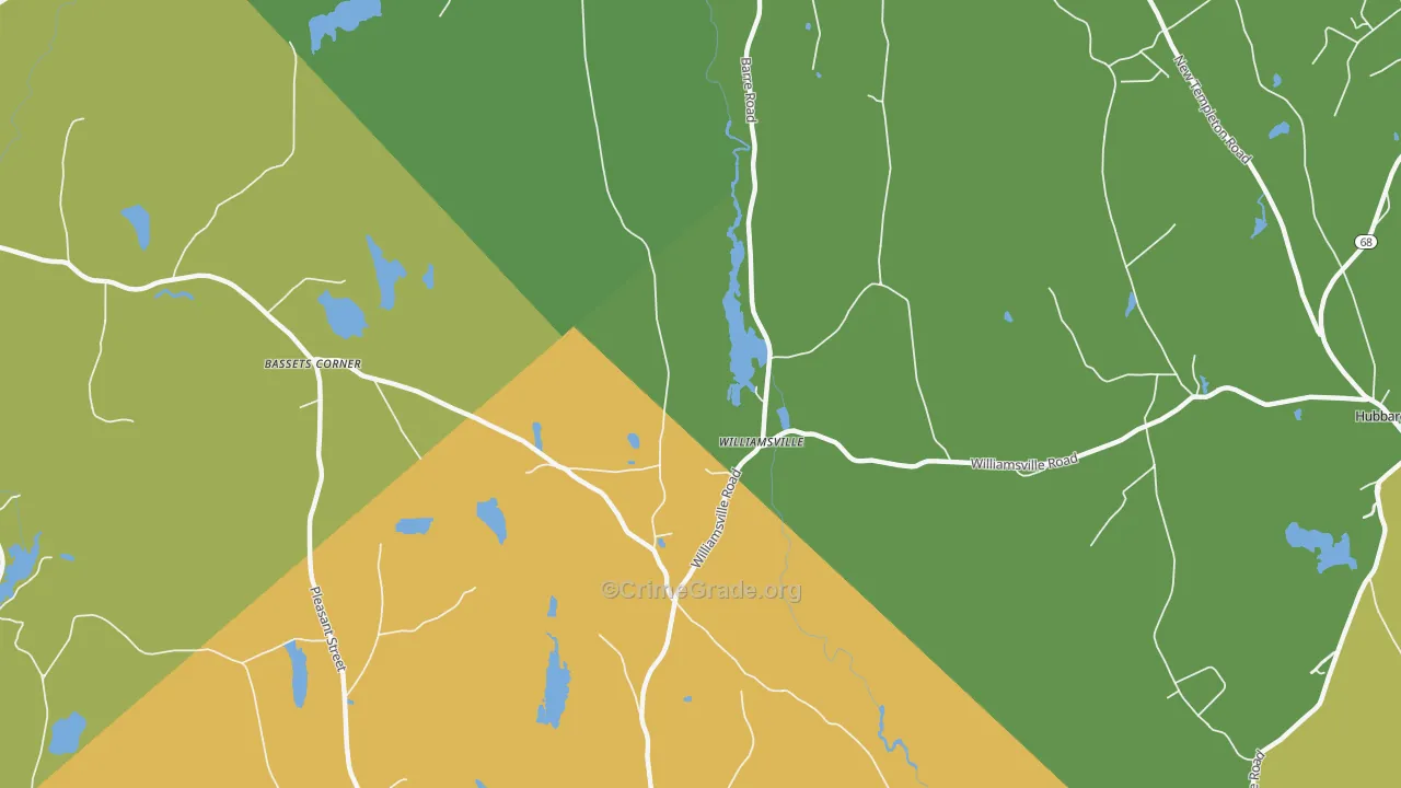 Williamsville, MA Map of Murder Rates