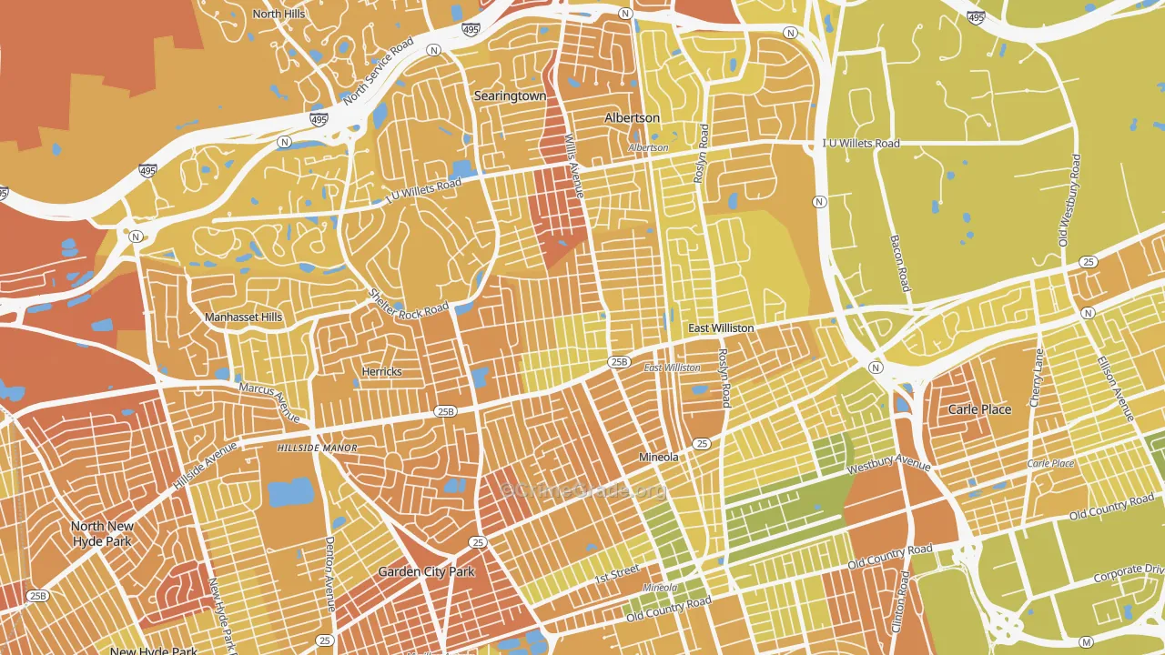 Williston Park, NY Map of Murder Rates