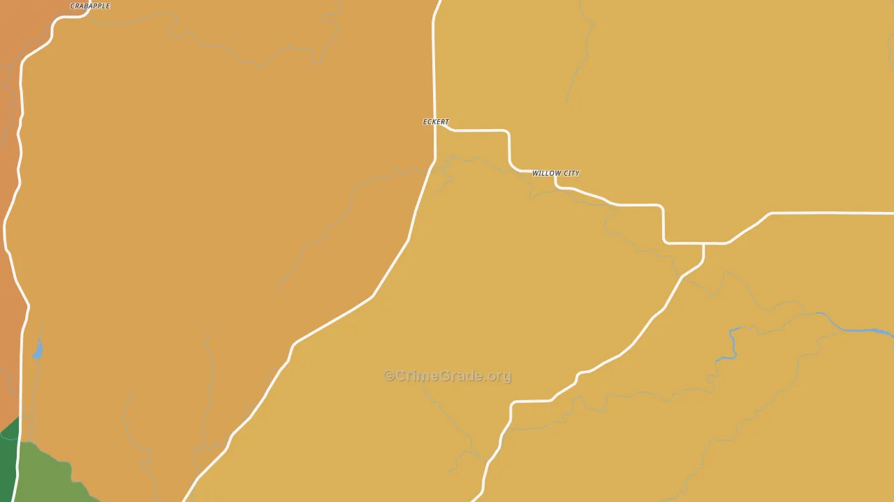 Willow City, TX Map of Murder Rates