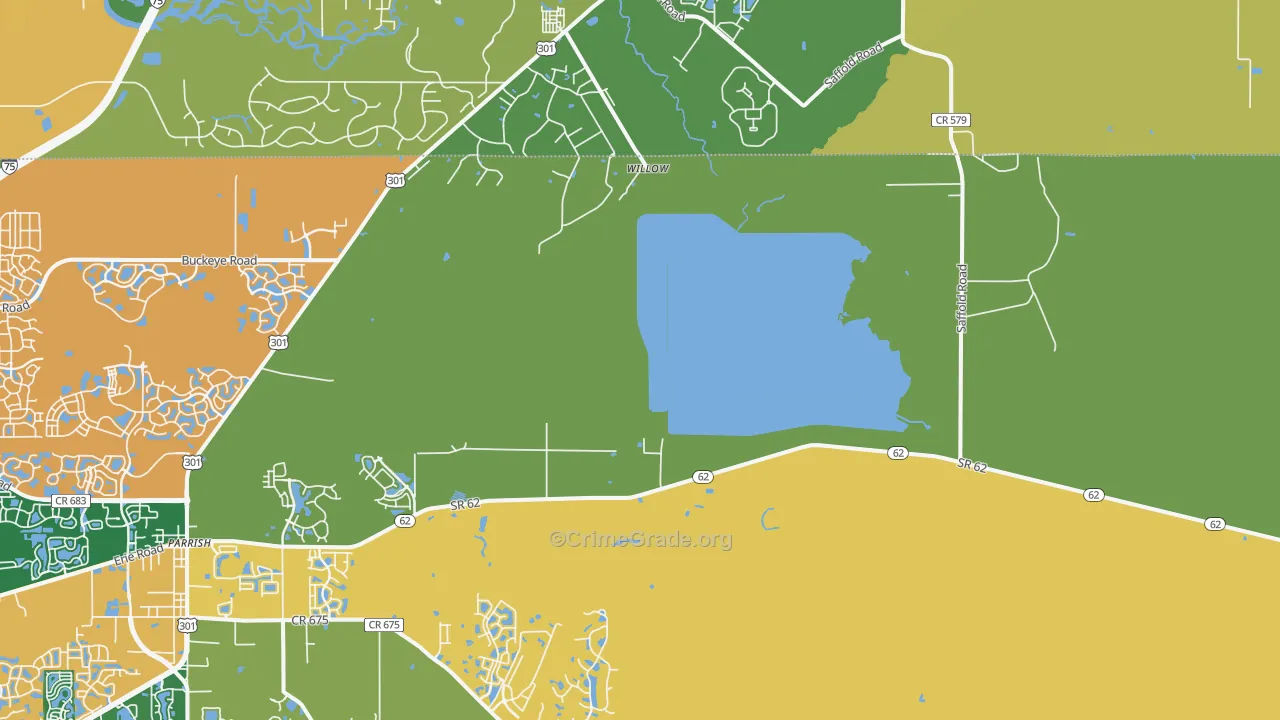Willow, FL Map of Murder Rates