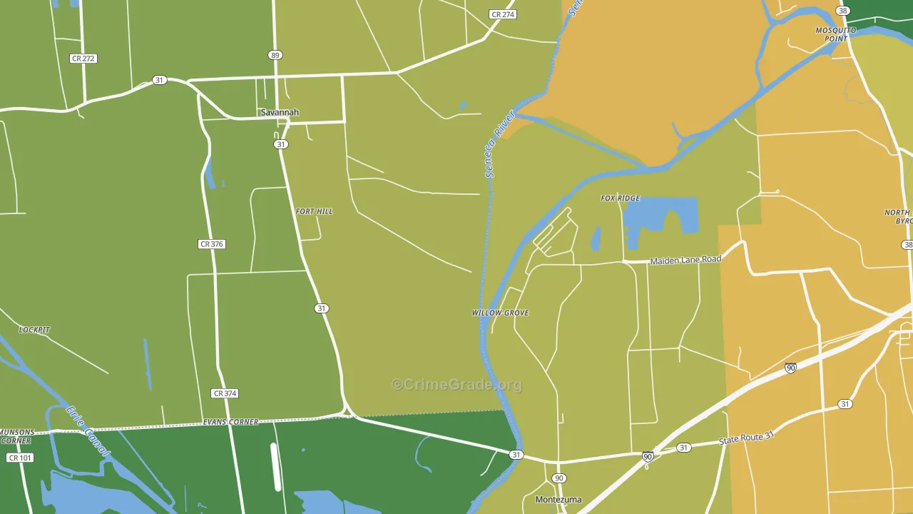 Willow Grove, NY Map of Murder Rates