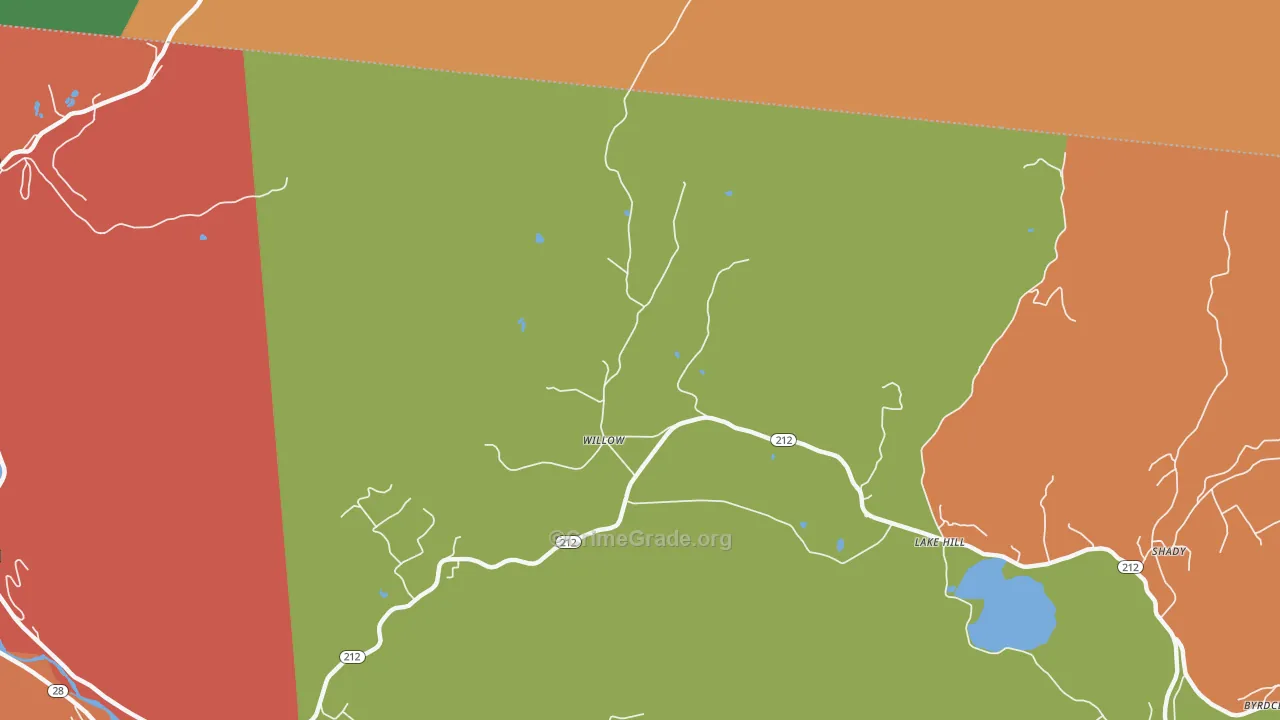 Willow, NY Map of Murder Rates