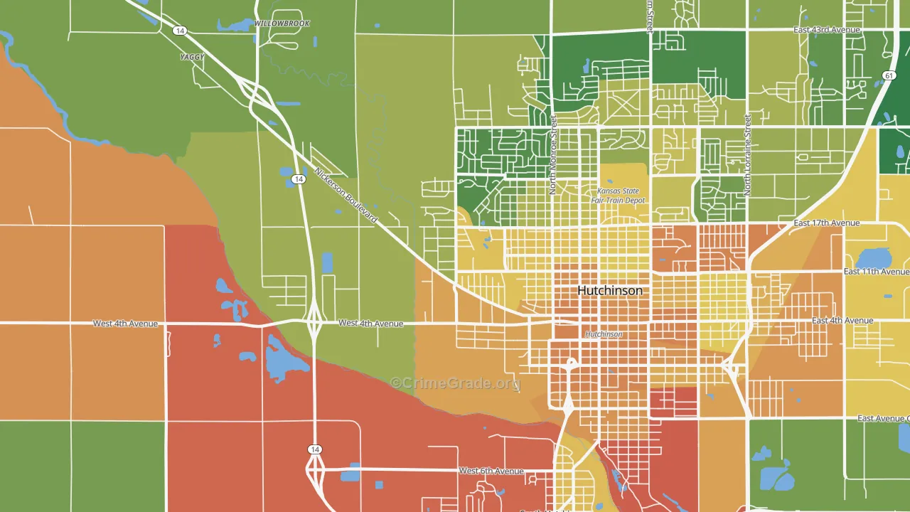 Willowbrook, KS Map of Murder Rates