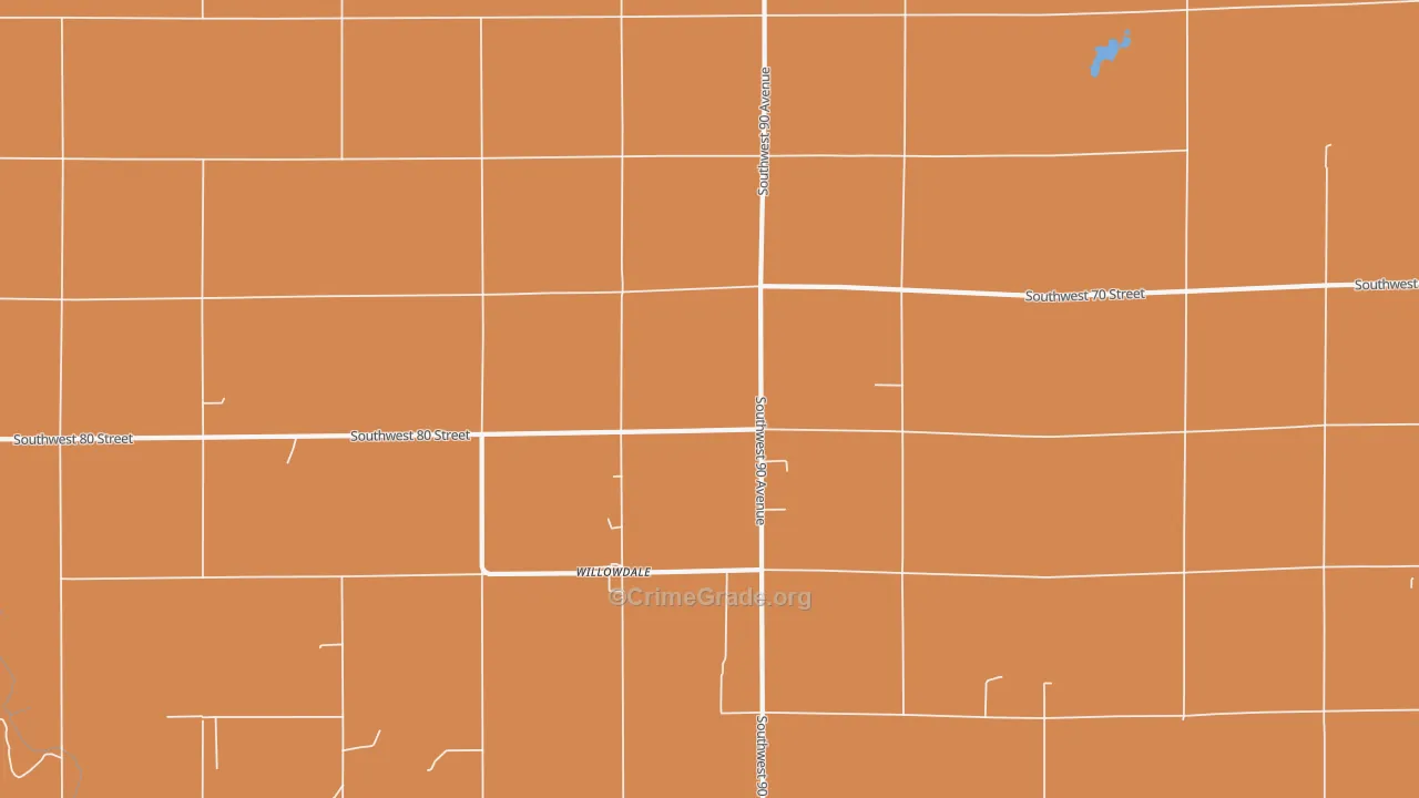 Willowdale, KS Map of Murder Rates