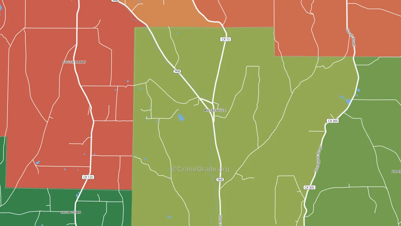 Willseyville, NY Map of Murder Rates