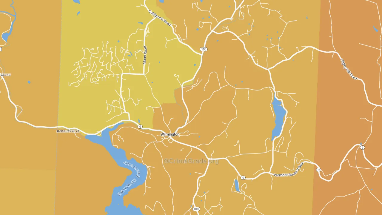 Wilmington, VT Map of Murder Rates