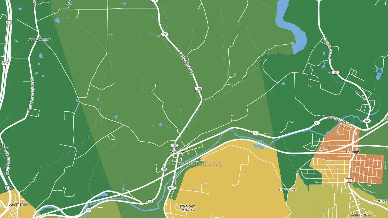 Wilmore, PA Map of Murder Rates
