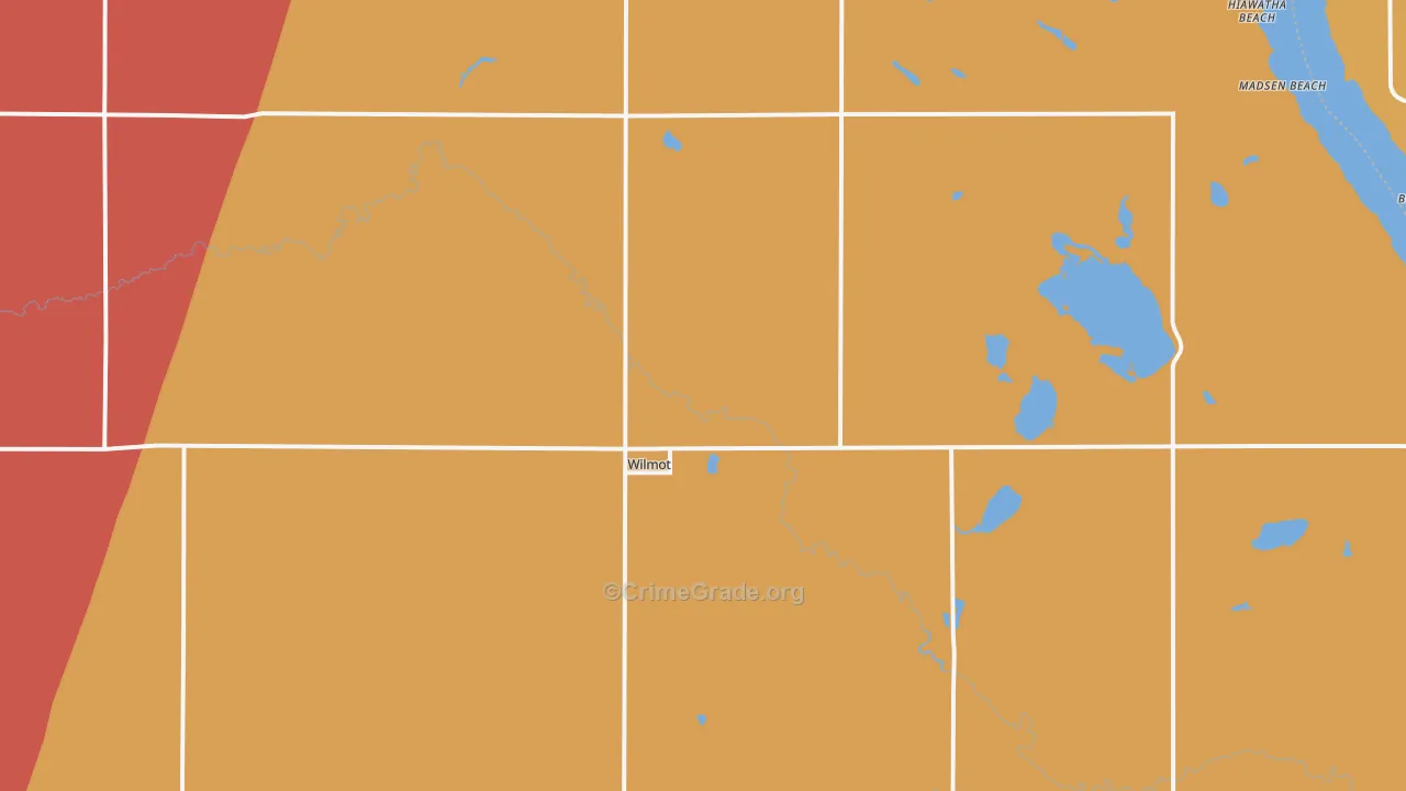 Wilmot, SD Map of Murder Rates