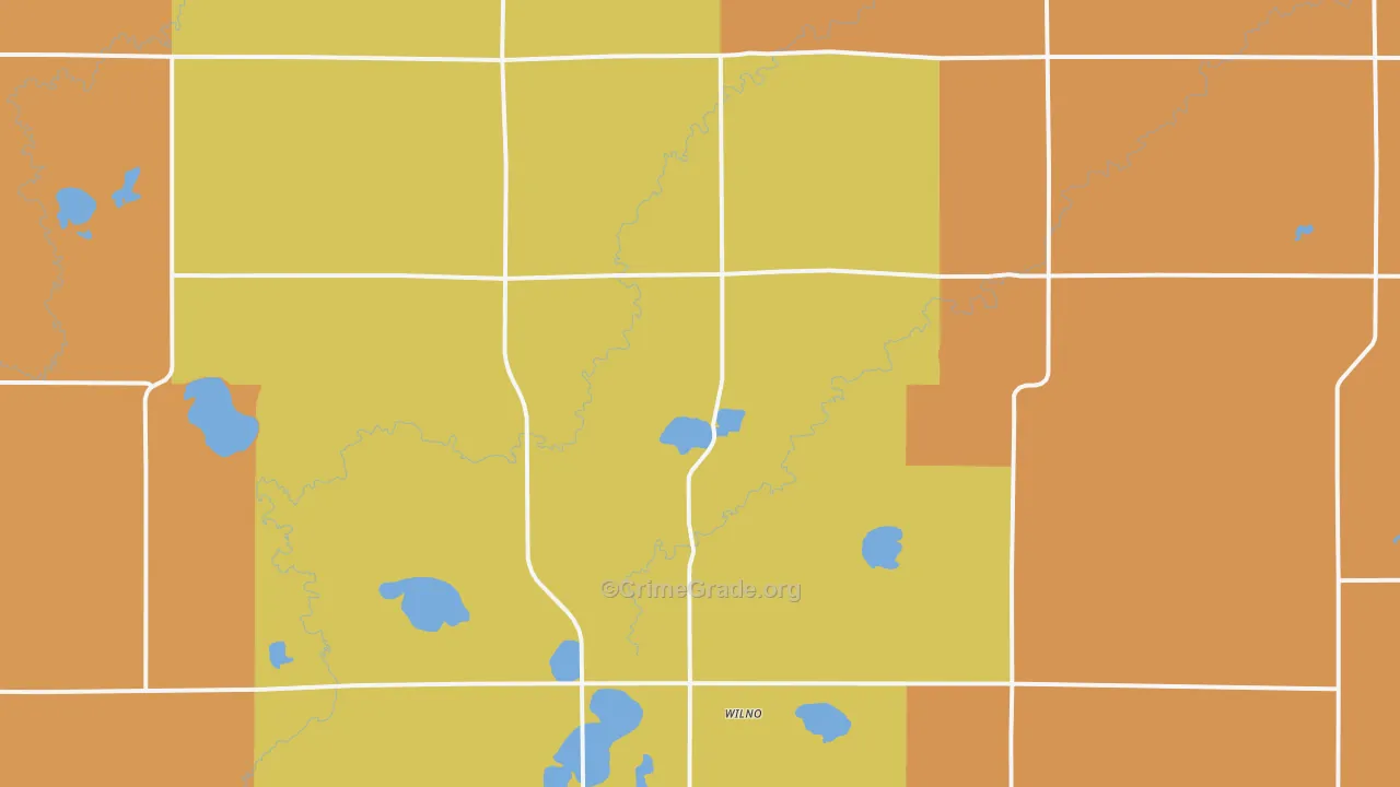 Wilno, MN Map of Murder Rates