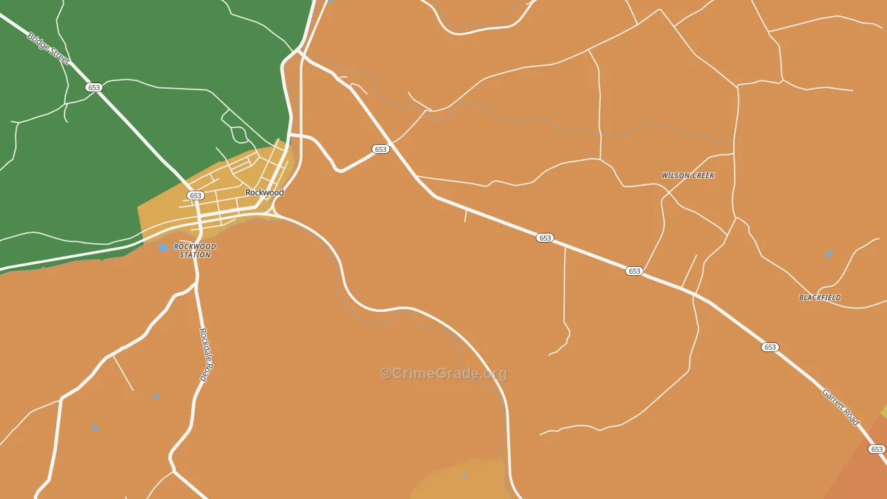 Wilson Creek, PA Map of Murder Rates