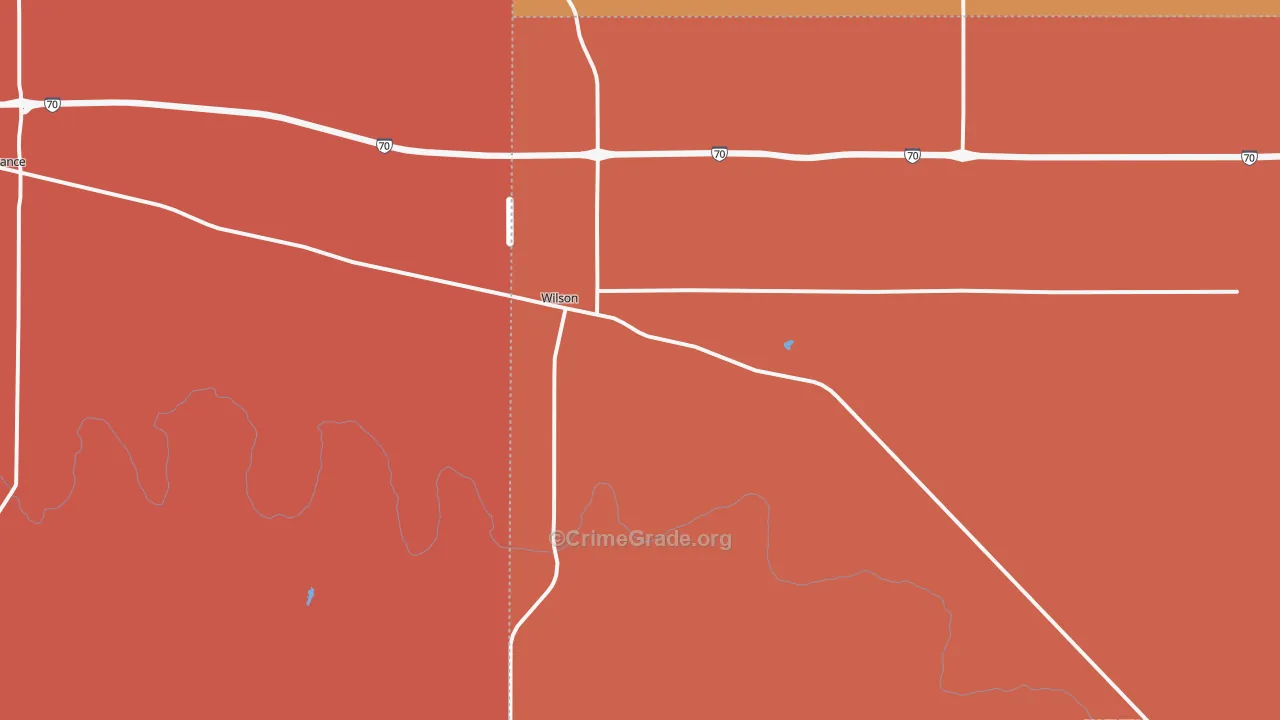 Wilson, KS Map of Murder Rates