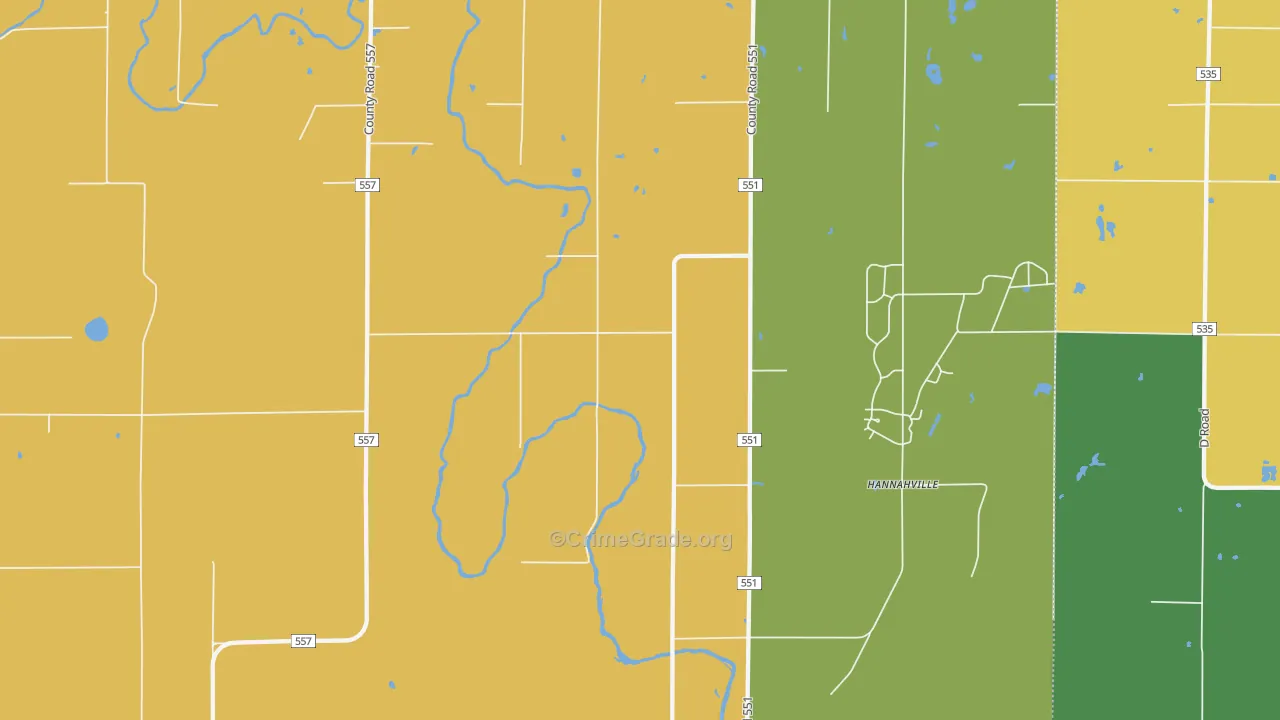 Wilson, MI Map of Murder Rates