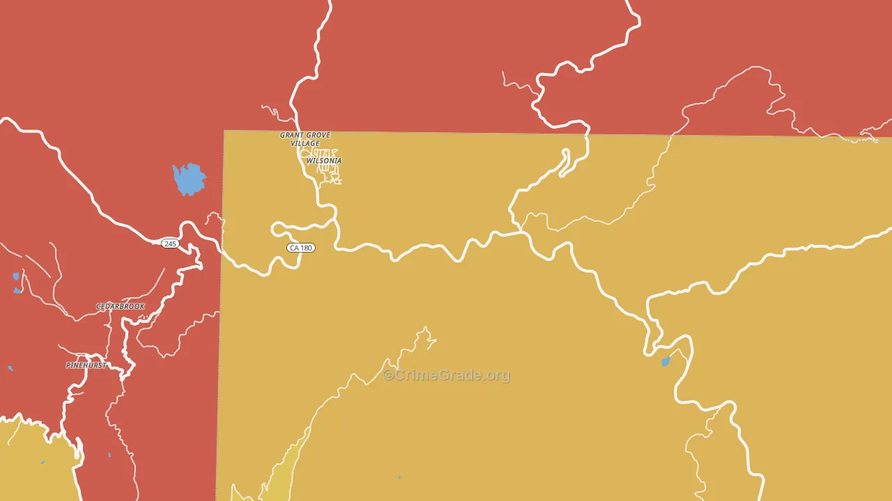 Wilsonia, CA Map of Murder Rates