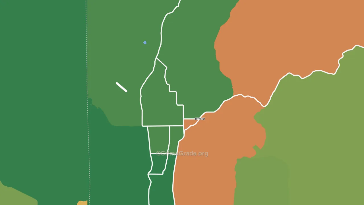 Wimer, OR Map of Murder Rates