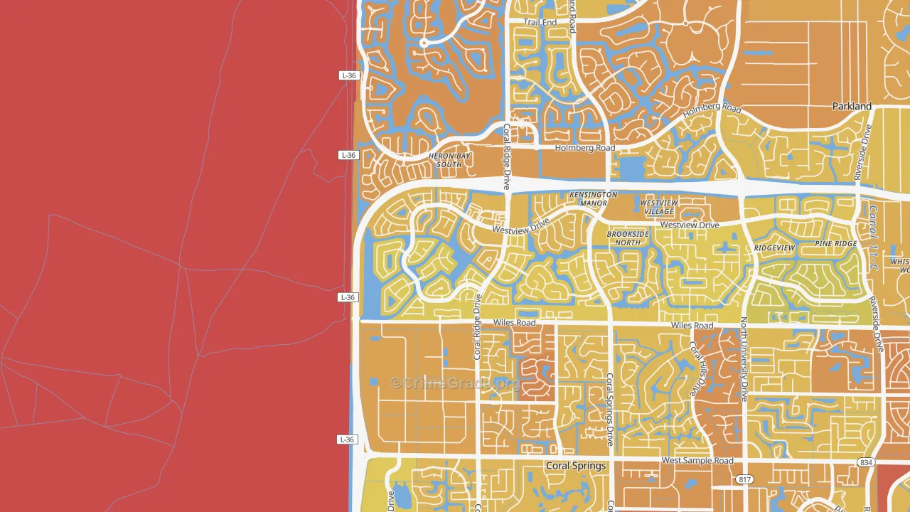 Windham, Coral Springs, FL Map of Murder Rates