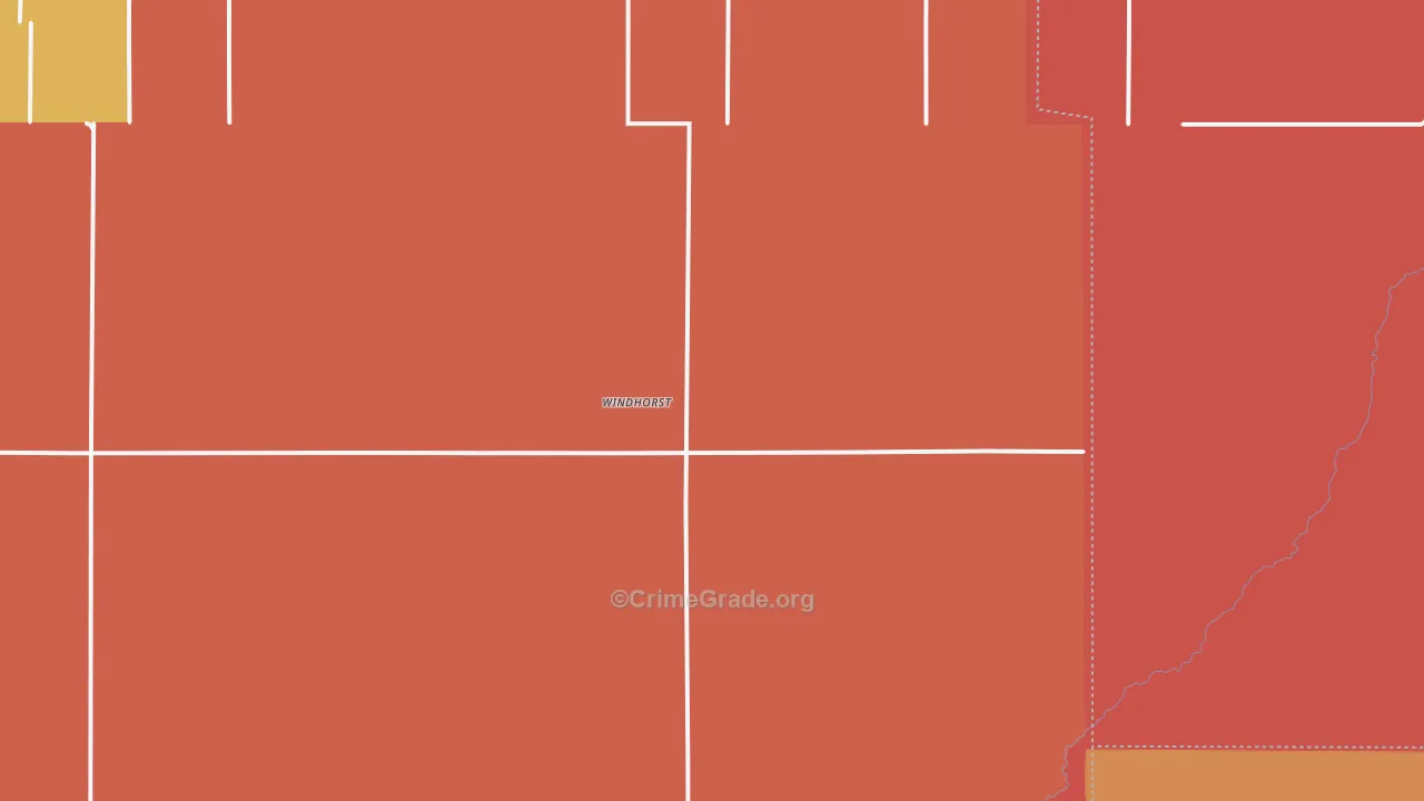 Windhorst, KS Map of Murder Rates