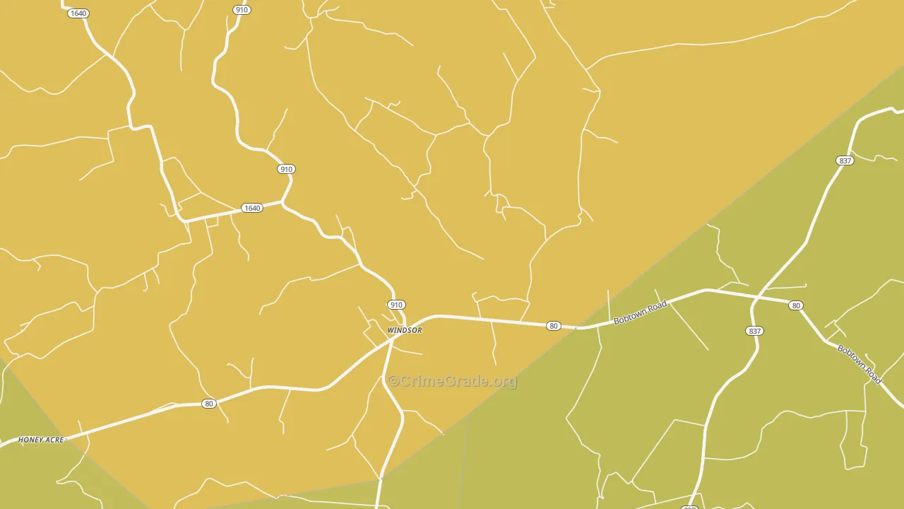 Windsor, KY Map of Murder Rates