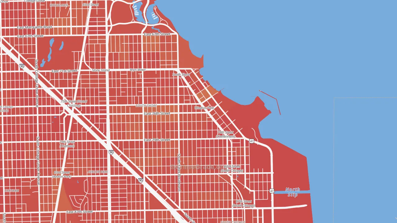 Windsor Park, Chicago, IL Map of Murder Rates
