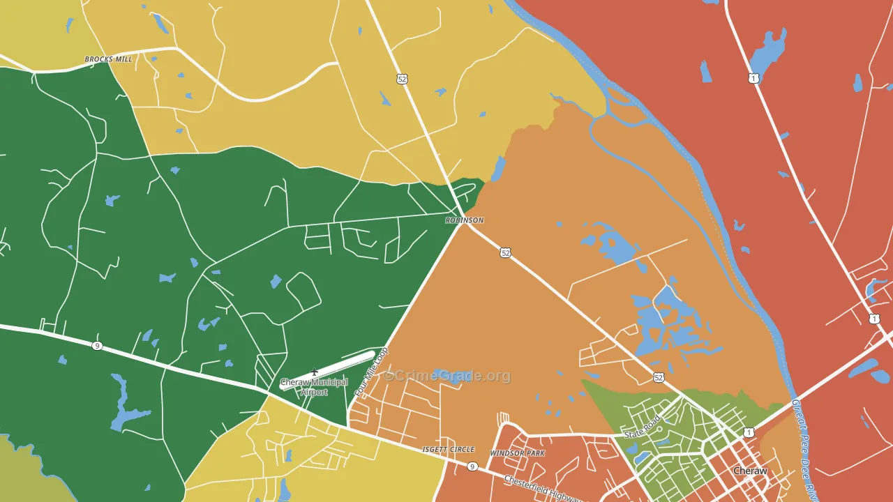 Windsor Park, SC Map of Murder Rates