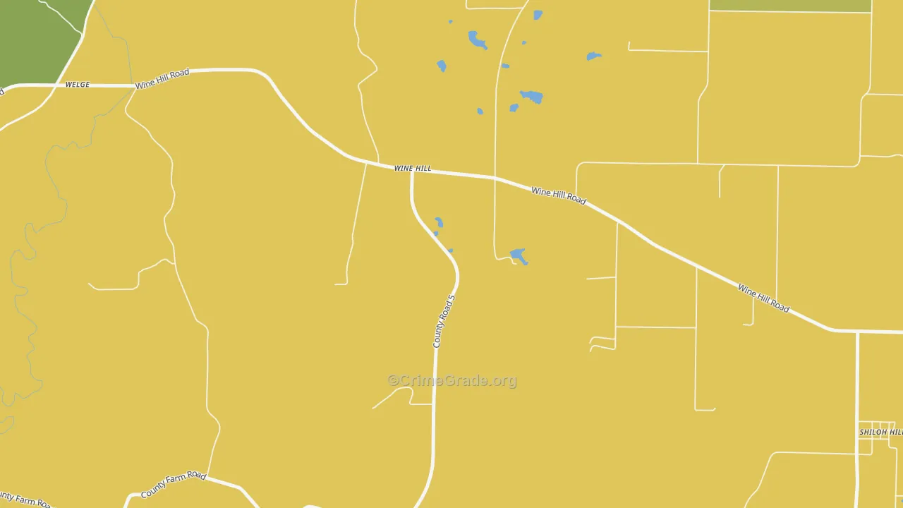 Wine Hill, IL Map of Murder Rates