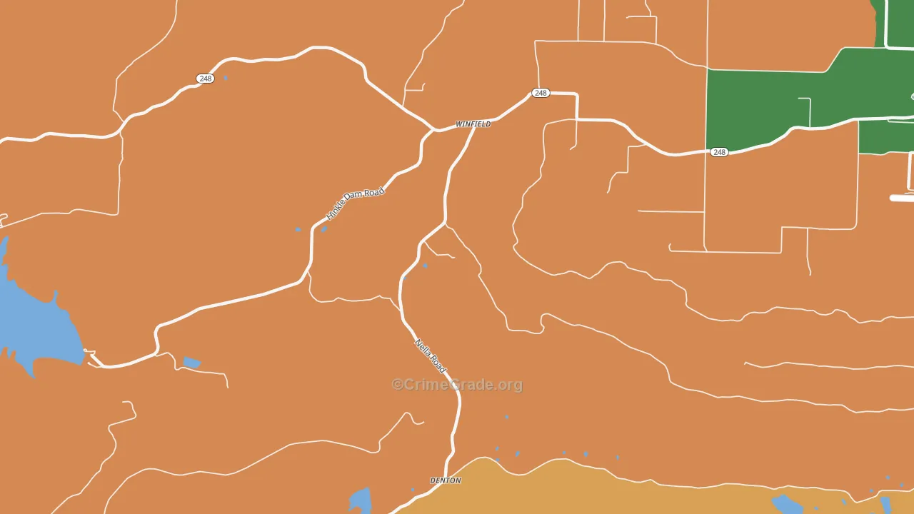 Winfield, AR Map of Murder Rates