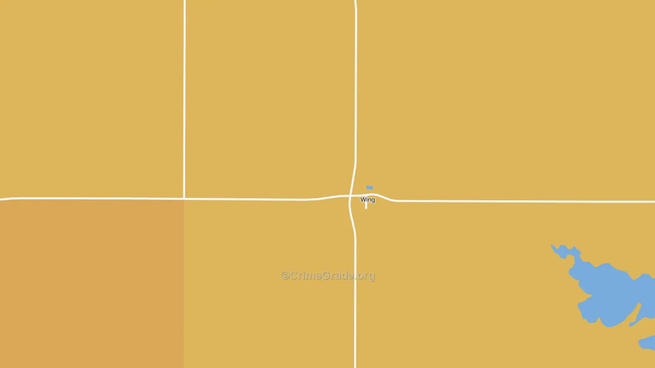 Wing, ND Map of Murder Rates