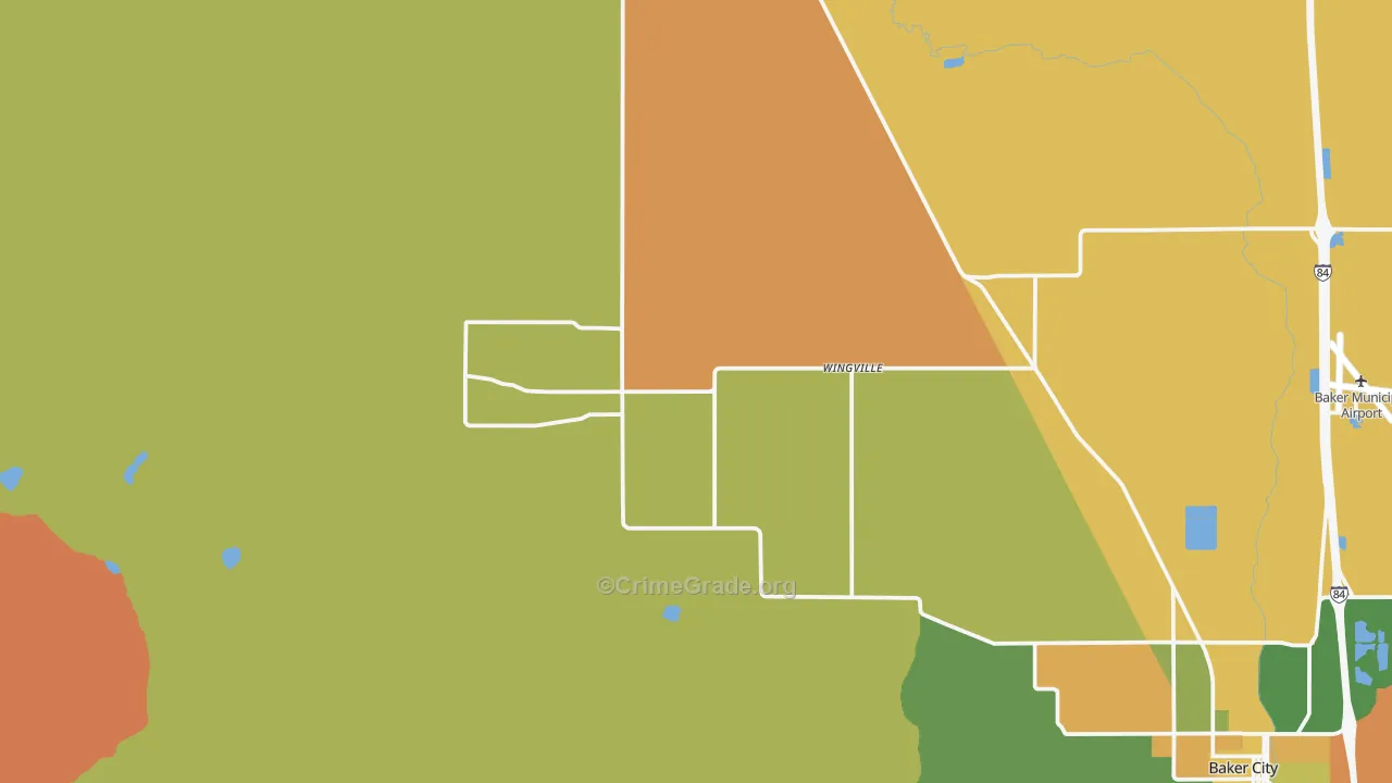 Wingville, OR Map of Murder Rates