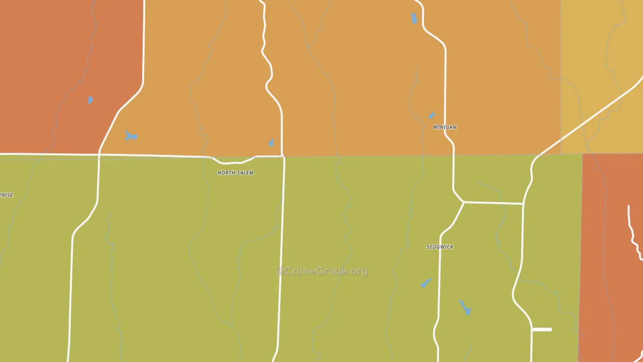 Winigan, MO Map of Murder Rates