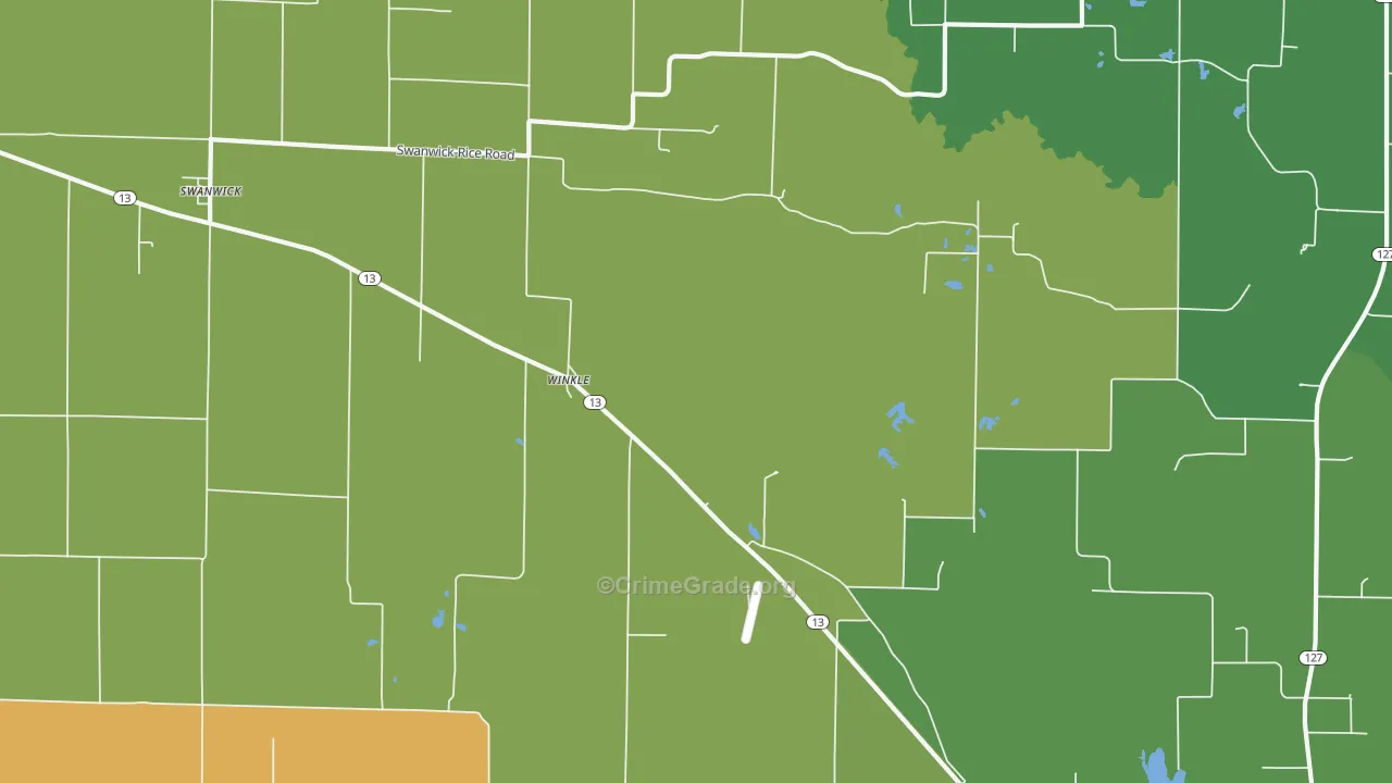 Winkle, IL Map of Murder Rates