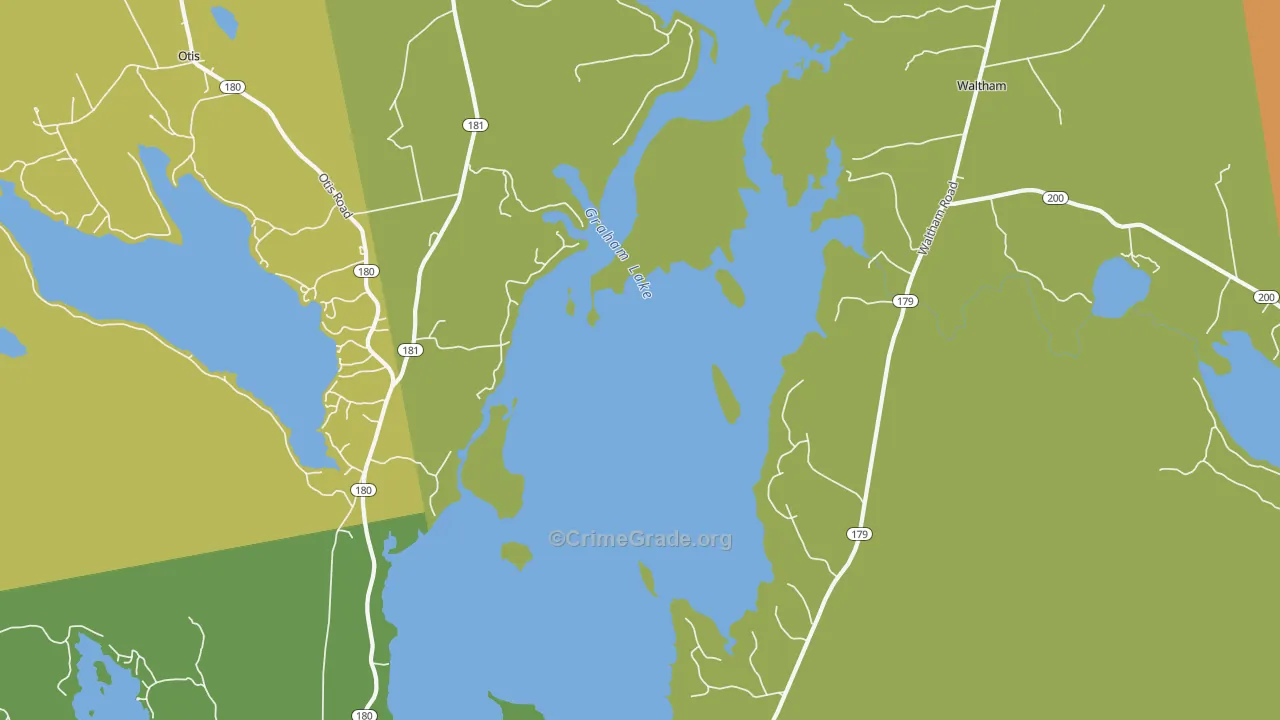 Winkumpaugh Corners, ME Map of Murder Rates