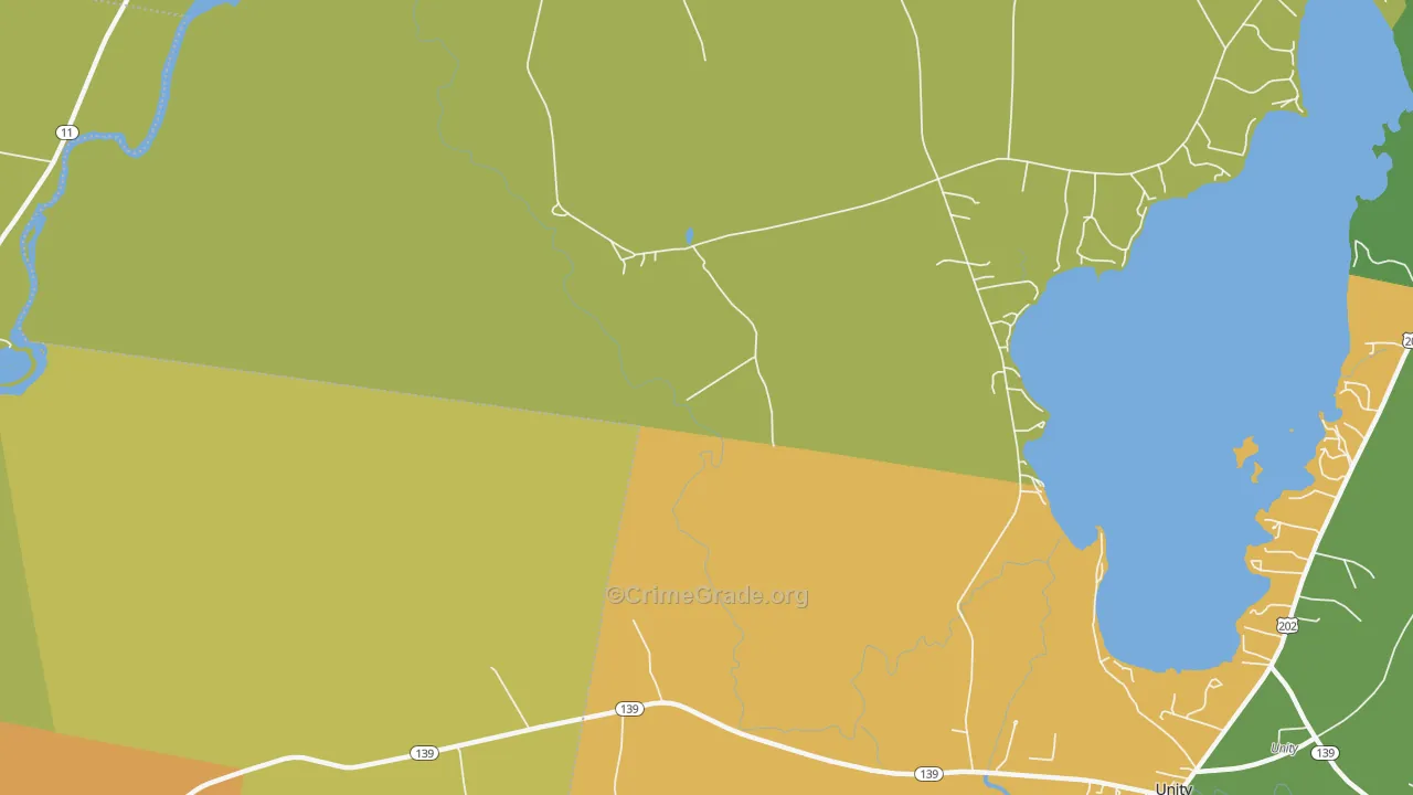 Winnecook, ME Map of Murder Rates