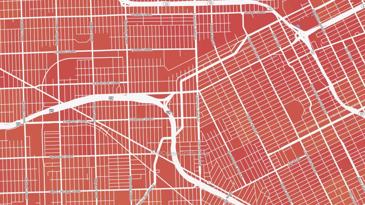 Winter Halter, Detroit, MI Map of Murder Rates